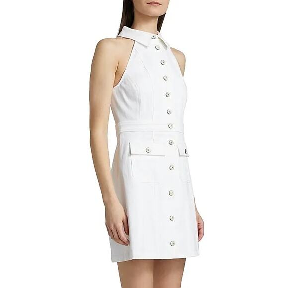 CINQ A SEPT Lillian Cotton-Blend Sleeveless Minidress - Picture 2 of 13